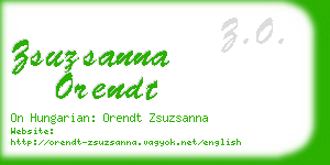 zsuzsanna orendt business card